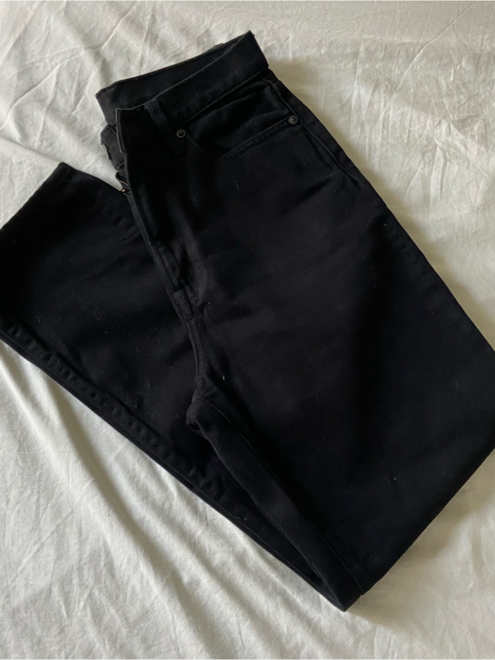 Muji 100% Cotton High-Waisted Straight leg Jeans Size 25